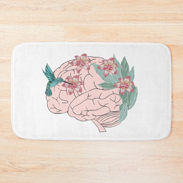 Item preview,  Anatomy brain with flowers and hummingbird designed and sold by carries-anatomy.