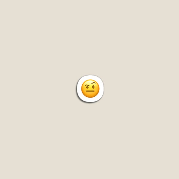 Item preview, face with one eyebrow raised EMOJI designed and sold by joemcl.