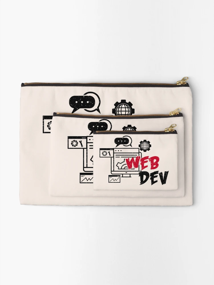 Thumbnail 2 of 4, Zipper Pouch, Web Developer Web Development Internet DEV designed and sold by torlei565.