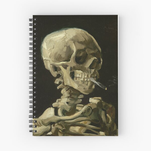 Item preview, Skull Of A Skeleton With A Burning Cigarette - Vincent Van Gogh designed and sold by maryedenoa.