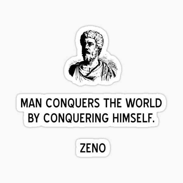 Item preview, Stoic Quote Conquering the World by Zeno designed and sold by jutulen.