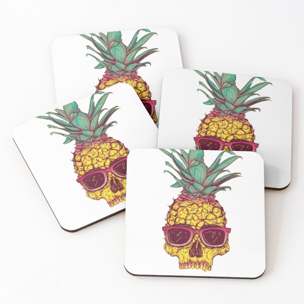 Item preview, Summer Pineapple Skull Sunglasses - Hawaiian Aloha Shirt designed and sold by tshirtbycazo.