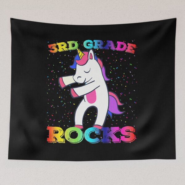Item preview, 3rd Grade Rocks! Unicorn Flossing Tshirt First Day of School designed and sold by MagicBoutique.