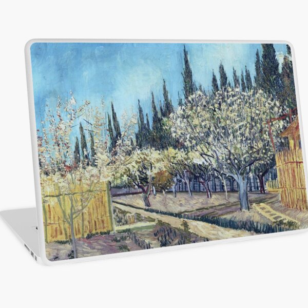 Aperçu de l'œuvre Vincent Van Gogh - Verger en fleurs bordé de cyprès créée et vendue par vakashop.