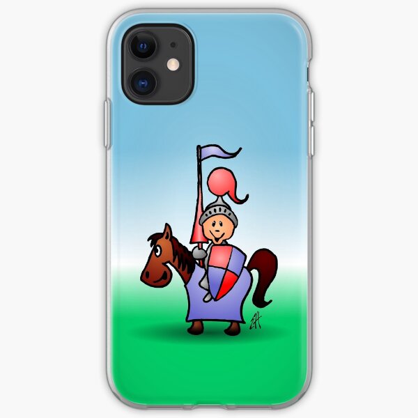 Medieval knight in shining armour iPhone Soft Case
