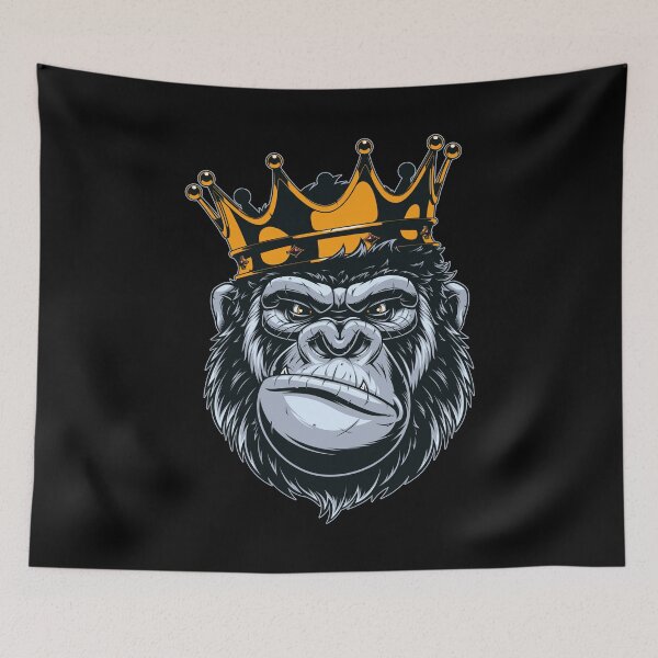 Item preview, King Gorilla King Kong Ape Monkey Swag Illustration designed and sold by bramjweb.