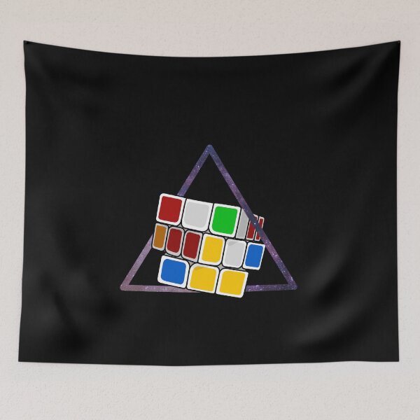 Item preview, Triángulo espacial en el universo levitando el cubo de Rubik designed and sold by hadicazvysavaca.