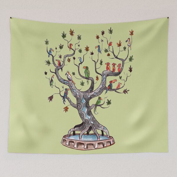 Item preview, Tropical bird tree designed and sold by AthertonCustoms.