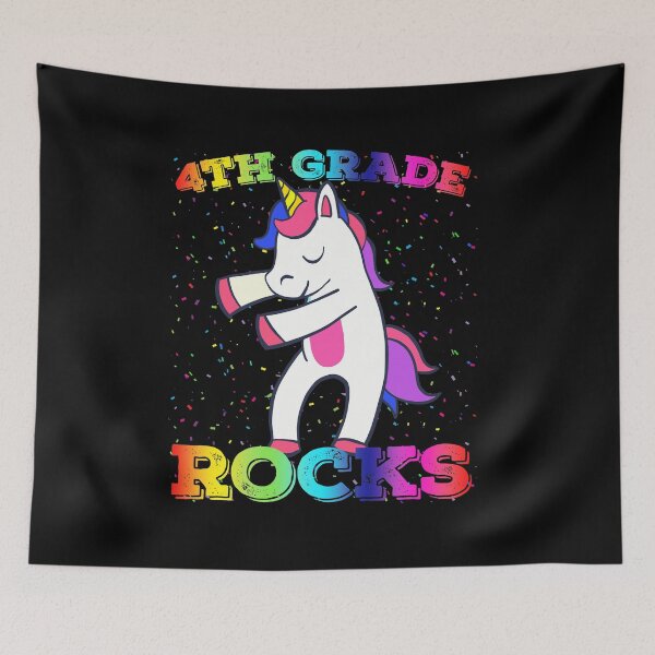 Item preview, 4th Grade Rocks! Unicorn Flossing Tshirt First Day of School designed and sold by MagicBoutique.