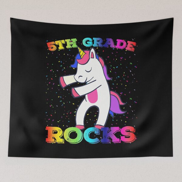 Item preview, 5th Grade Rocks! Unicorn Flossing Tshirt First Day of School designed and sold by MagicBoutique.
