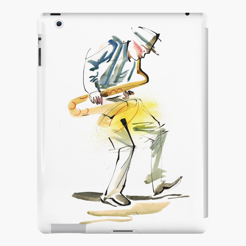 Saxophone Musician art iPad Case & Skin
