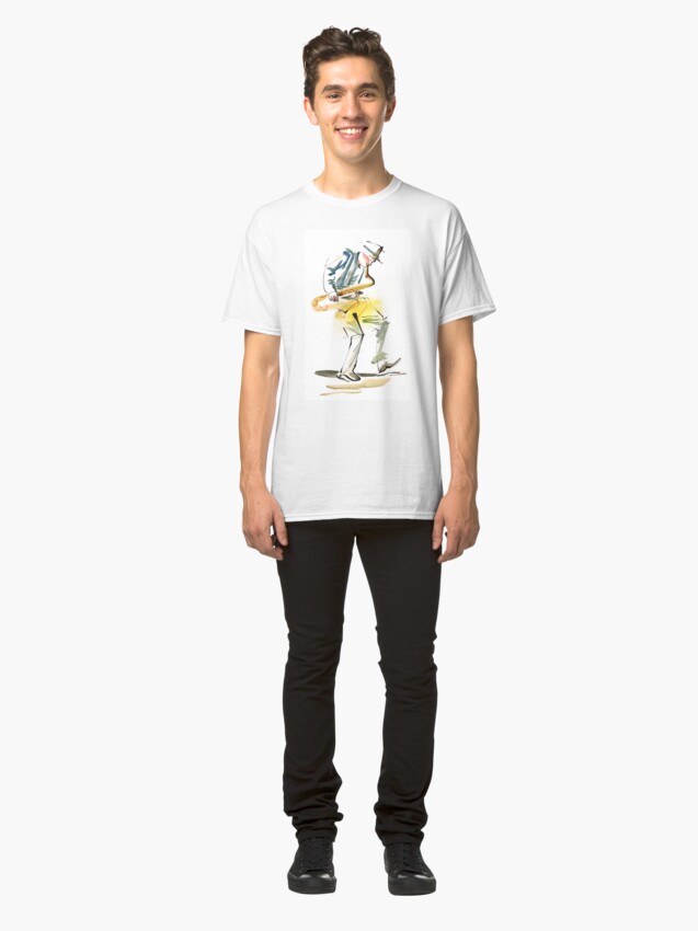 Alternate view of Saxophone Musician art Classic T-Shirt
