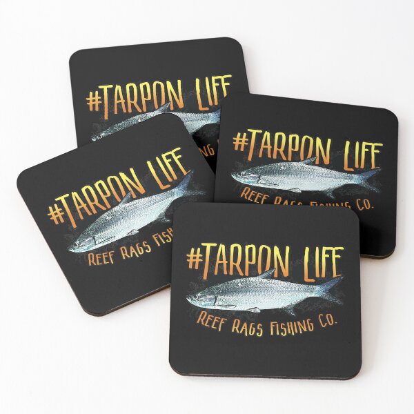 Item preview, Reef Rags Tarpon Life Deep Sea Saltwater Fishing print designed and sold by tronictees.