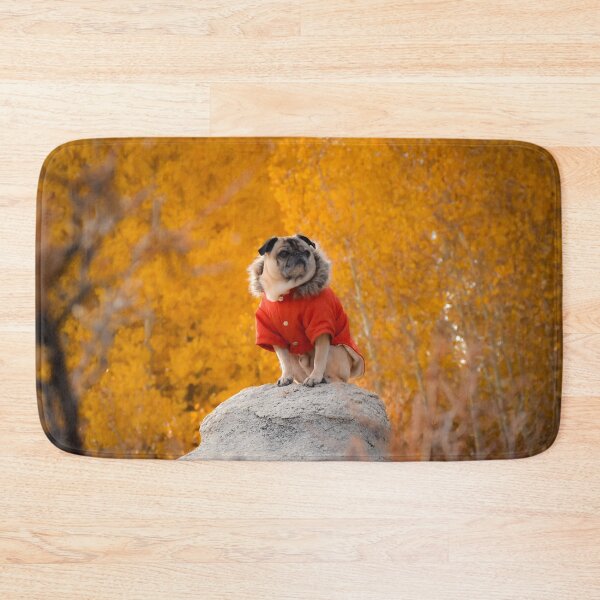 Item preview, Majestic Pug with Fall Foliage designed and sold by pugventurephoto.