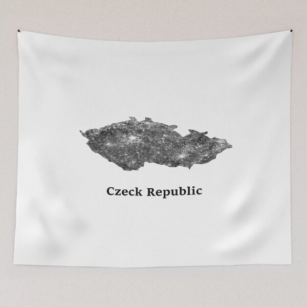 Item preview, República Checa mapa de calles designed and sold by AmazingMapArt.