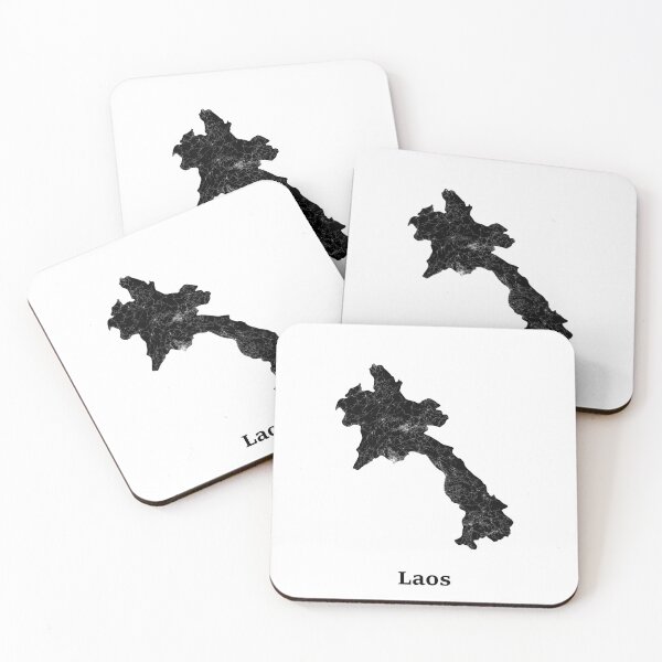 Item preview, Laos street map designed and sold by AmazingMapArt.