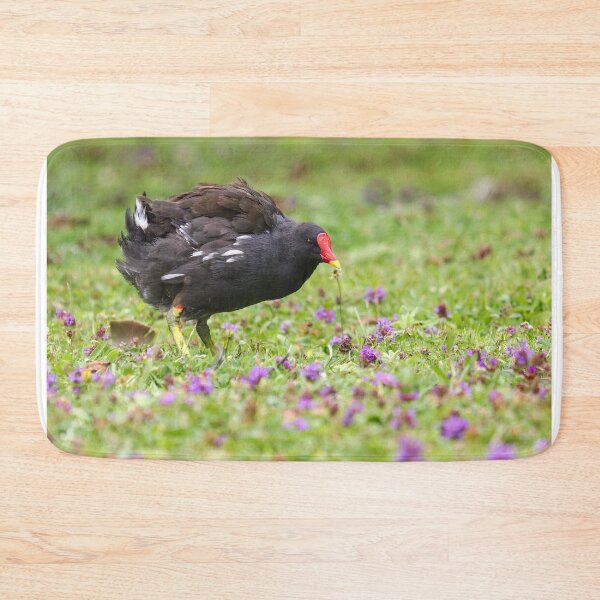 Item preview, Moorhen in purple flowers I designed and sold by GreyFeatherPhot.