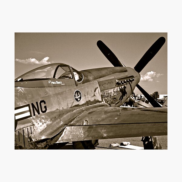 Item preview, Stang Evil Vintage Mustage Fighter Plane designed and sold by Amy McDaniel.