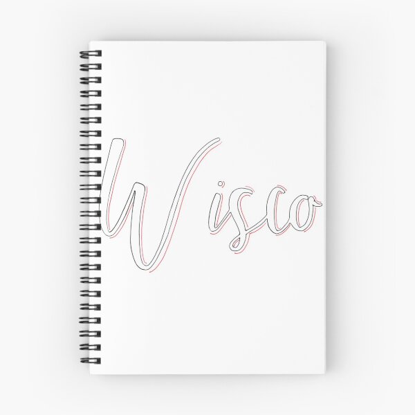 Item preview, Wisco in black, white, and red cursive designed and sold by Mallory Marchese.