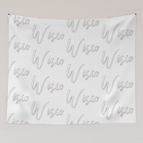Item preview, Wisco in black, white, and red cursive designed and sold by Mallory Marchese.