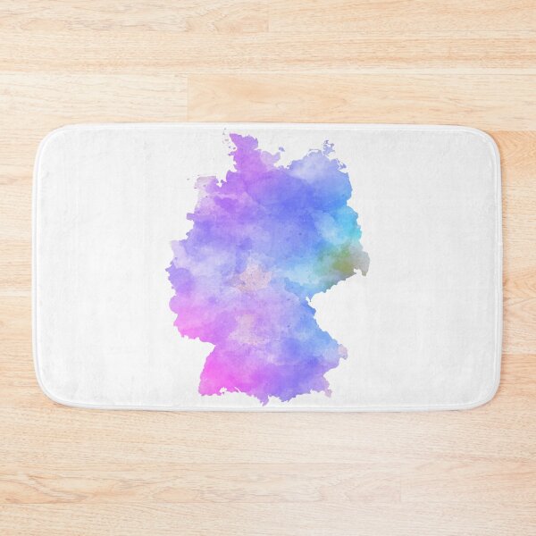 Item preview, Germany Map Watercolor Purple Shades designed and sold by lukassfr.