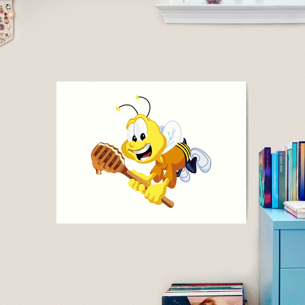 Honey Nut Cheerios Mascot Buzz the Bee Illustration | Art Print