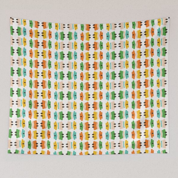 Item preview, Geometric retro tribal mark stripes seamless pattern. designed and sold by Limolida.