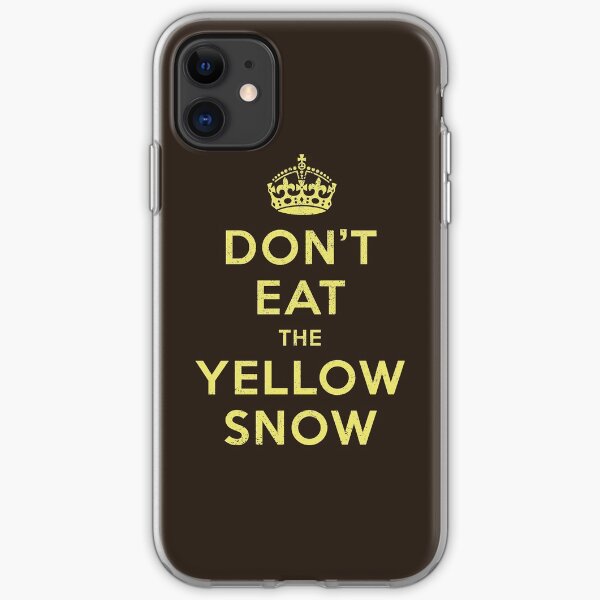 Yellow Snow iPhone Soft Case