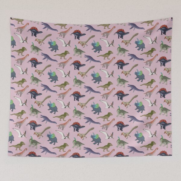 Item preview, Mesozoic Reptiles Pattern - Pink designed and sold by SnowWolpard.