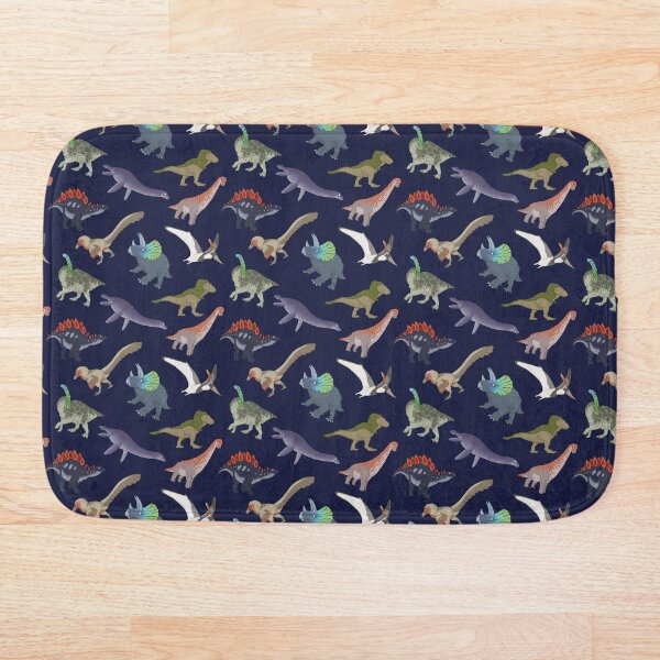 Item preview, Mesozoic Reptiles Pattern - Night designed and sold by SnowWolpard.