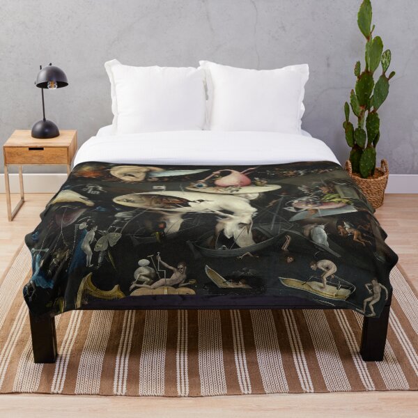The Garden of Earthly Delights - Hieronymus Bosch Throw Blanket