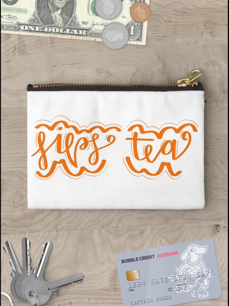 Thumbnail 3 of 4, Zipper Pouch, Sips Tea designed and sold by SunnySticker.