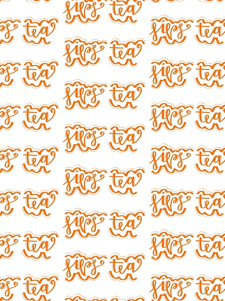 Thumbnail 3 of 3, Scarf, Sips Tea designed and sold by SunnySticker.