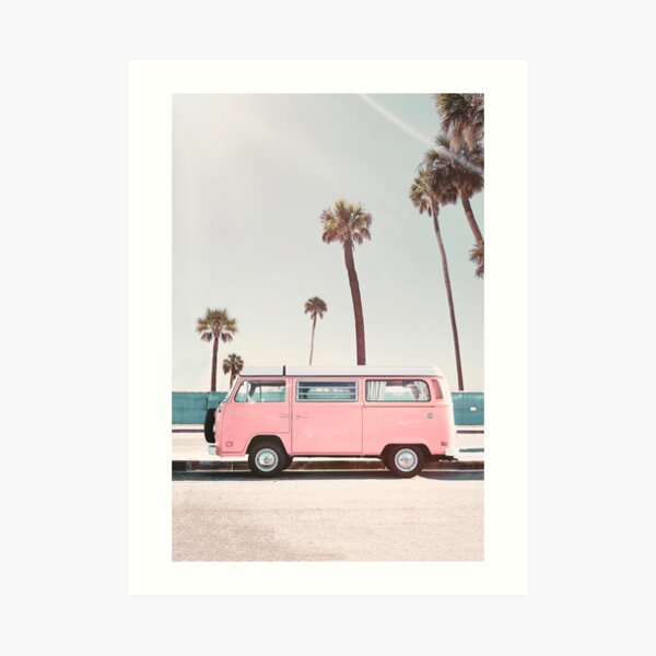 Pink Van Art Print