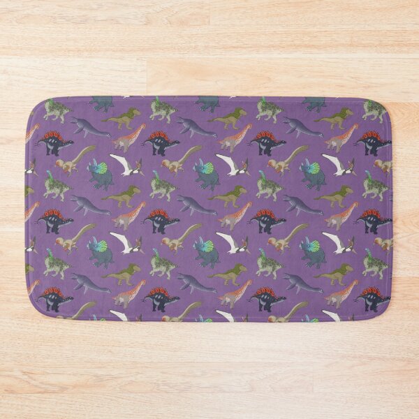 Item preview, Mesozoic Reptiles Pattern - Purple designed and sold by SnowWolpard.