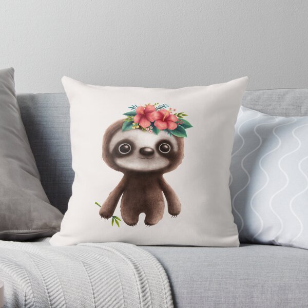 Cute sloth Dekokissen
