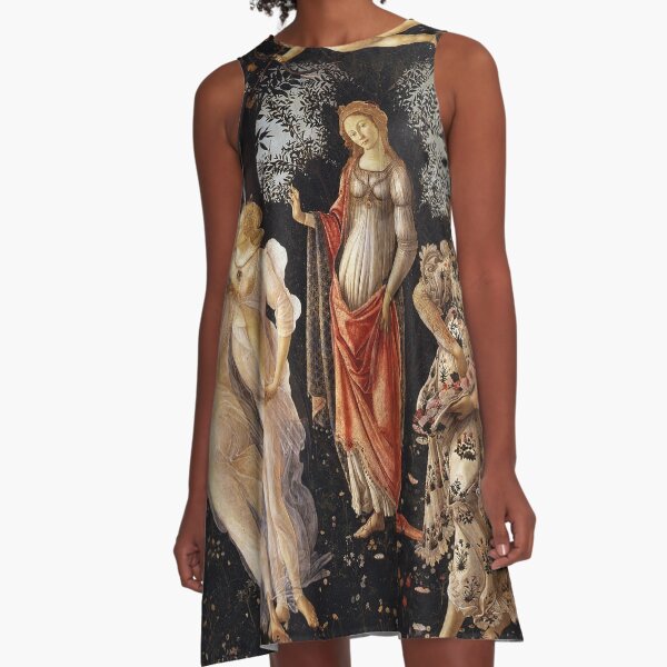 La Primavera - Allegory Of Spring - Sandro Botticelli A-Line Dress