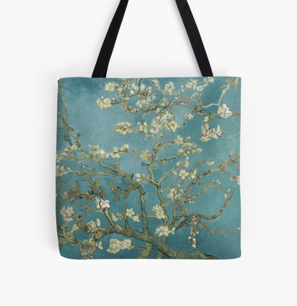 Unisex Fabric Backpack - Van Gogh - Almond Blossom