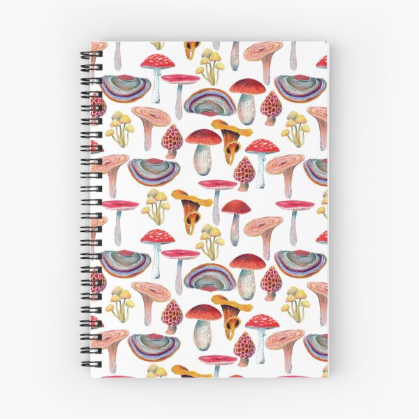 Item preview, Mushrooms pattern. Hand drawn with colored pencils. Autumn harvest theme. designed and sold by zatmeniee.
