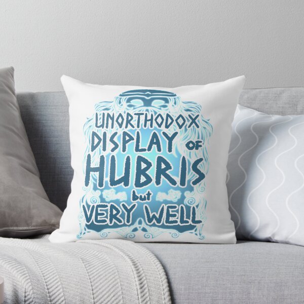 Hubris Throw Pillow
