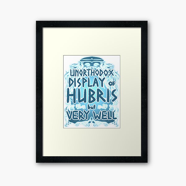 Hubris Framed Art Print