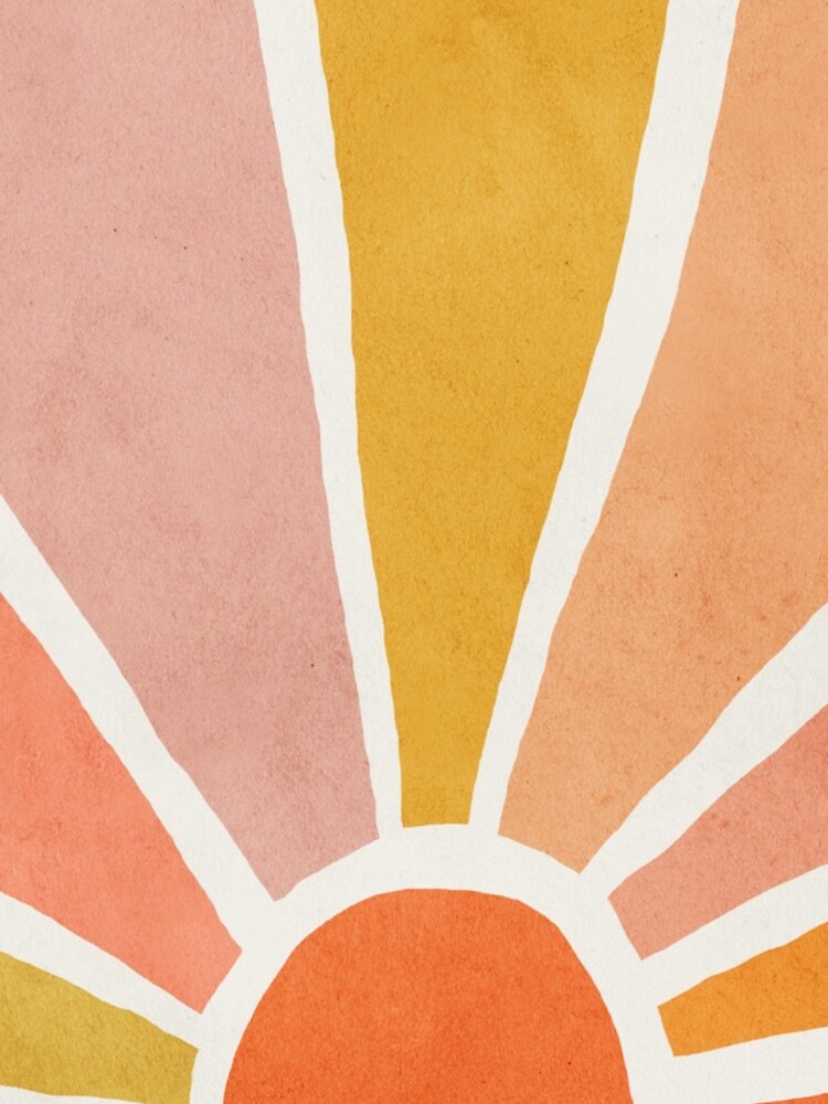 Aperçu 4 sur 4. Coque iPhone avec l'œuvre Soleil, Abstrait, Décorations murales d'enfants modernes du milieu du siècle, Chambre d'enfant créée et vendue par juliaemelian.