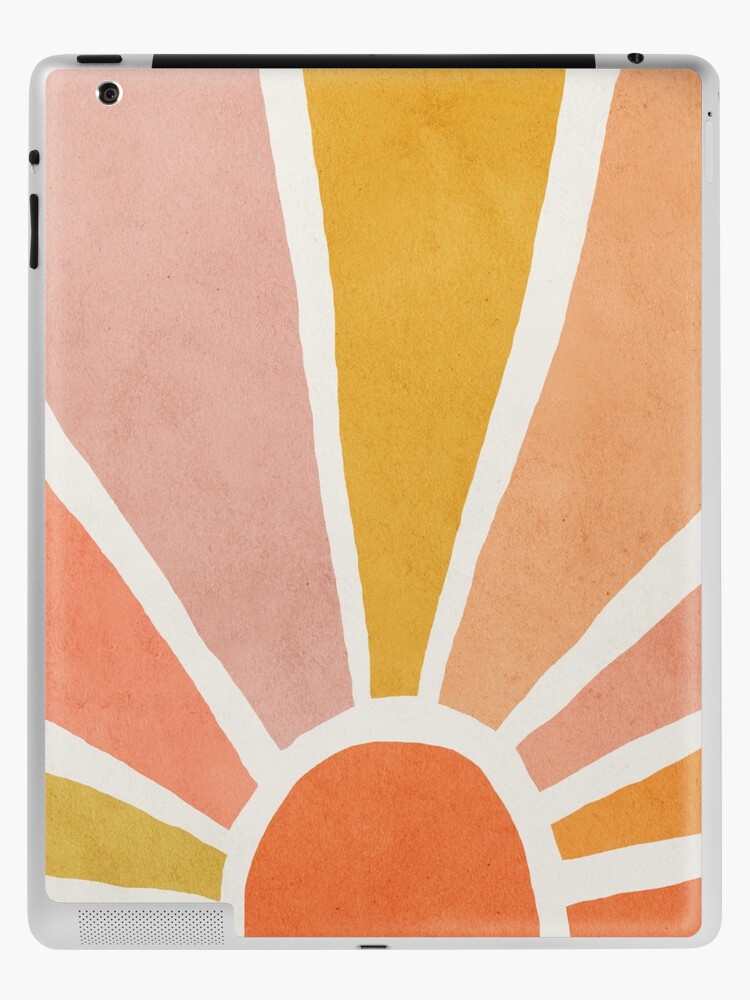 Sun, Abstract, Mid century modern kids wall art, Nursery room iPad Case &  Skin for Sale by juliaemelian