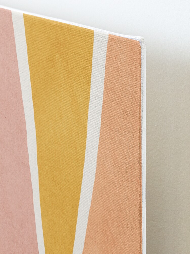 Alternate view of Sun, Abstract, Mid century modern kids wall art, Nursery room Mounted Print