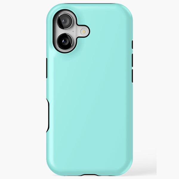 Bright Light Turquoise Solid iPhone Tough Case