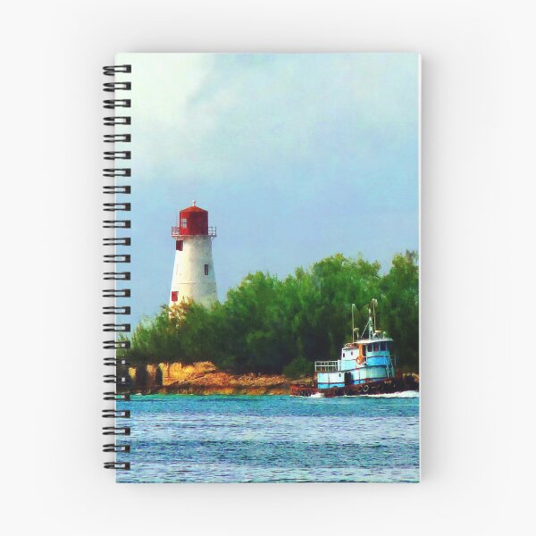 Item preview, Nassau Bahamas - Lighthouse and Boat designed and sold by Susan Savad.