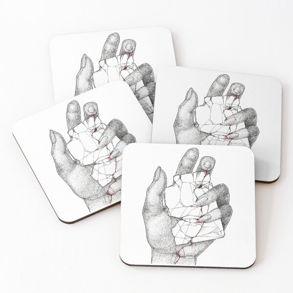 Item preview, Ink shattered glass face designed and sold by tandast.