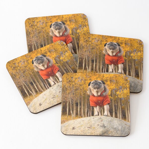 Item preview, Proud Pug in Fall Foliage designed and sold by pugventurephoto.