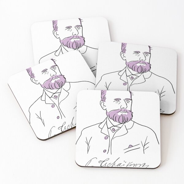 Item preview, Minimalist Tchaikovsky designed and sold by TweedCarnation.