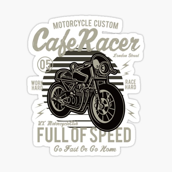 CAFE RACER MOTORCYCLE Sticker